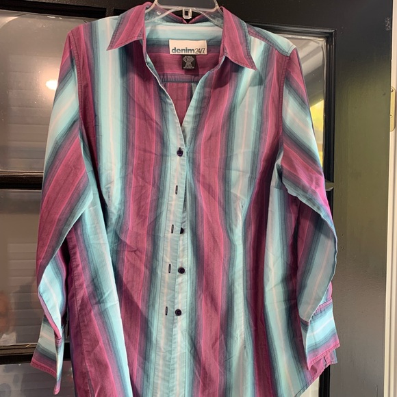VINTAGE Vibrant button up - Picture 1 of 4